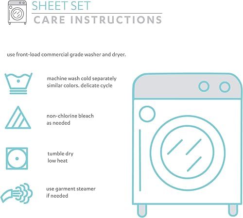 Miniatura 7 de Lush Decor Aria Dots - Juego de sábanas de algodón de 6 piezas, tamaño Queen, neutro