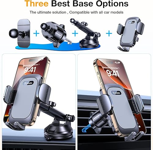 Miniatura 2 de Romuto Soporte de teléfono para automóvil Succión más fuerte 2025Soporte de teléfono para teléfono celular de automóvil para tu automóvil,