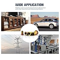 Vista 6 de Kit surtido de 100 tuercas remachables de 3/8"-16 de acero al carbono, tuerca de remache UNC, con cabeza plana, inserto roscado, variedad de tuercas