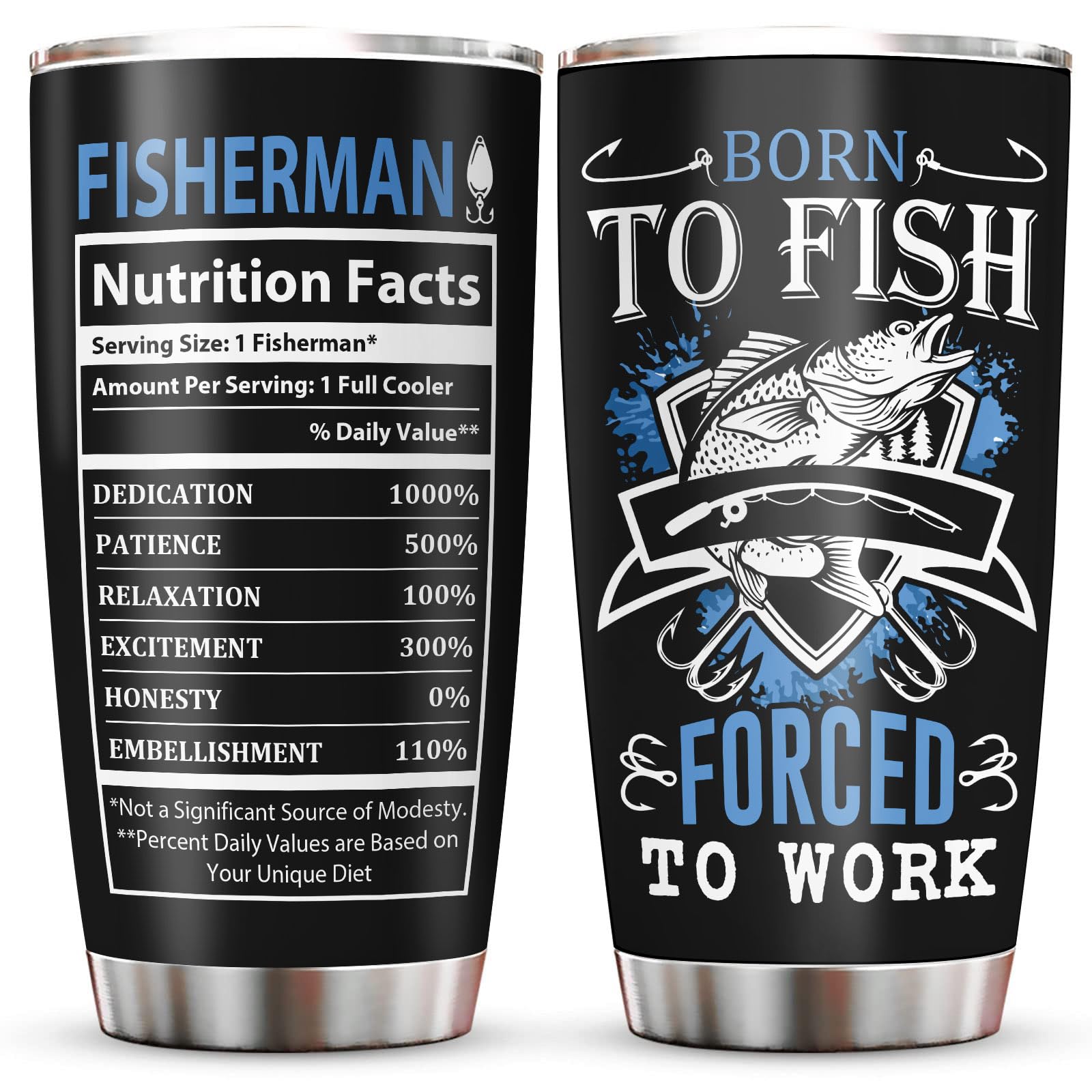 Fishing Gifts for Men, Unique Fishing Gift for Dad/Grandpa/Boys, Gift for Fisherman, Dad/Papa Fisherman Present, Birthday Present for Mens Who Love to Fish Tumbler 20oz โ image 1