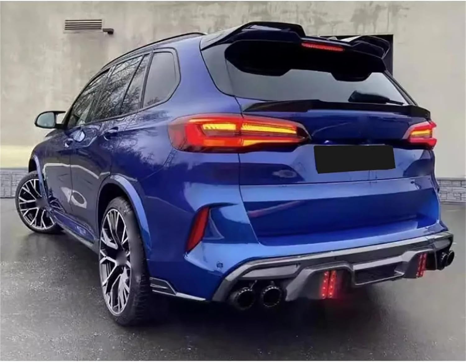 Compatible with X5M F95 2019-2022 Real Carbon Fiber Rear Spoiler Roof Wings Exterior Decoration Car Styling Body Kits FRP Styling Parts