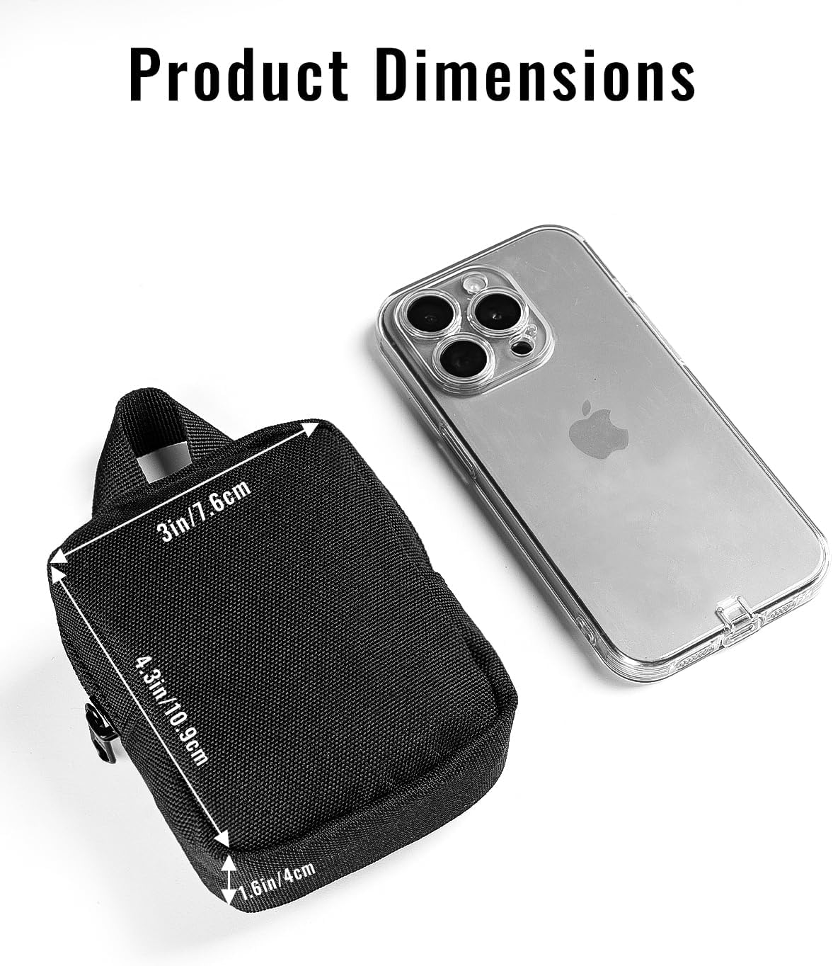 VIPERADE VE33 Small EDC Pouch, Mini Pocket Organizer, Mini Tactical EDC Compact Pocket Organizer Pouch, Micro EDC Pocket Organizer, Black - Image 5