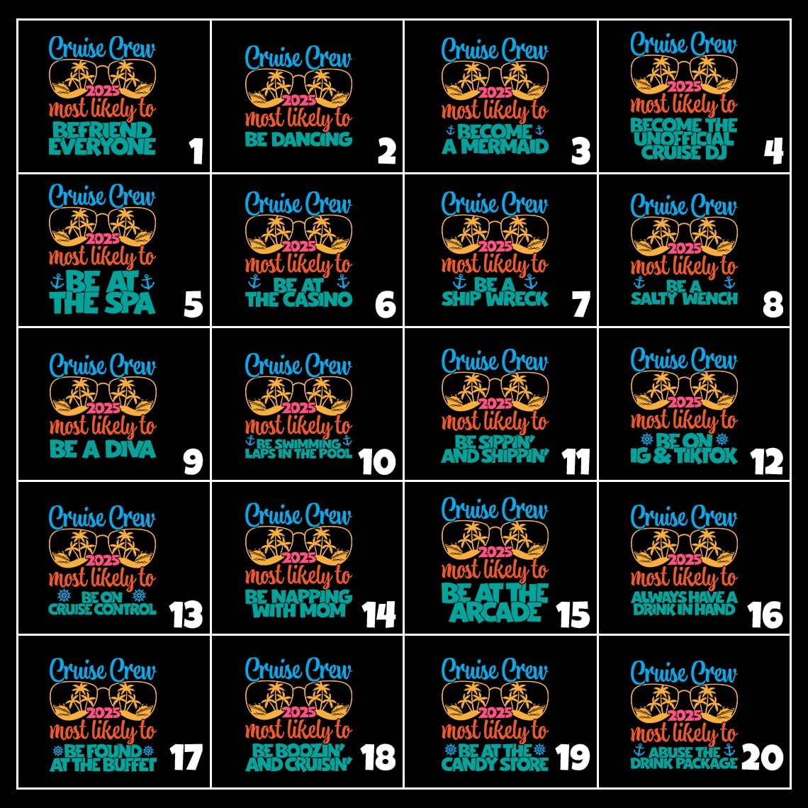 2025 Family Cruise Shirts Plus Size Tops Holiday Matching Shirt Making Memories Together Cruise Ship Tees - Image 4