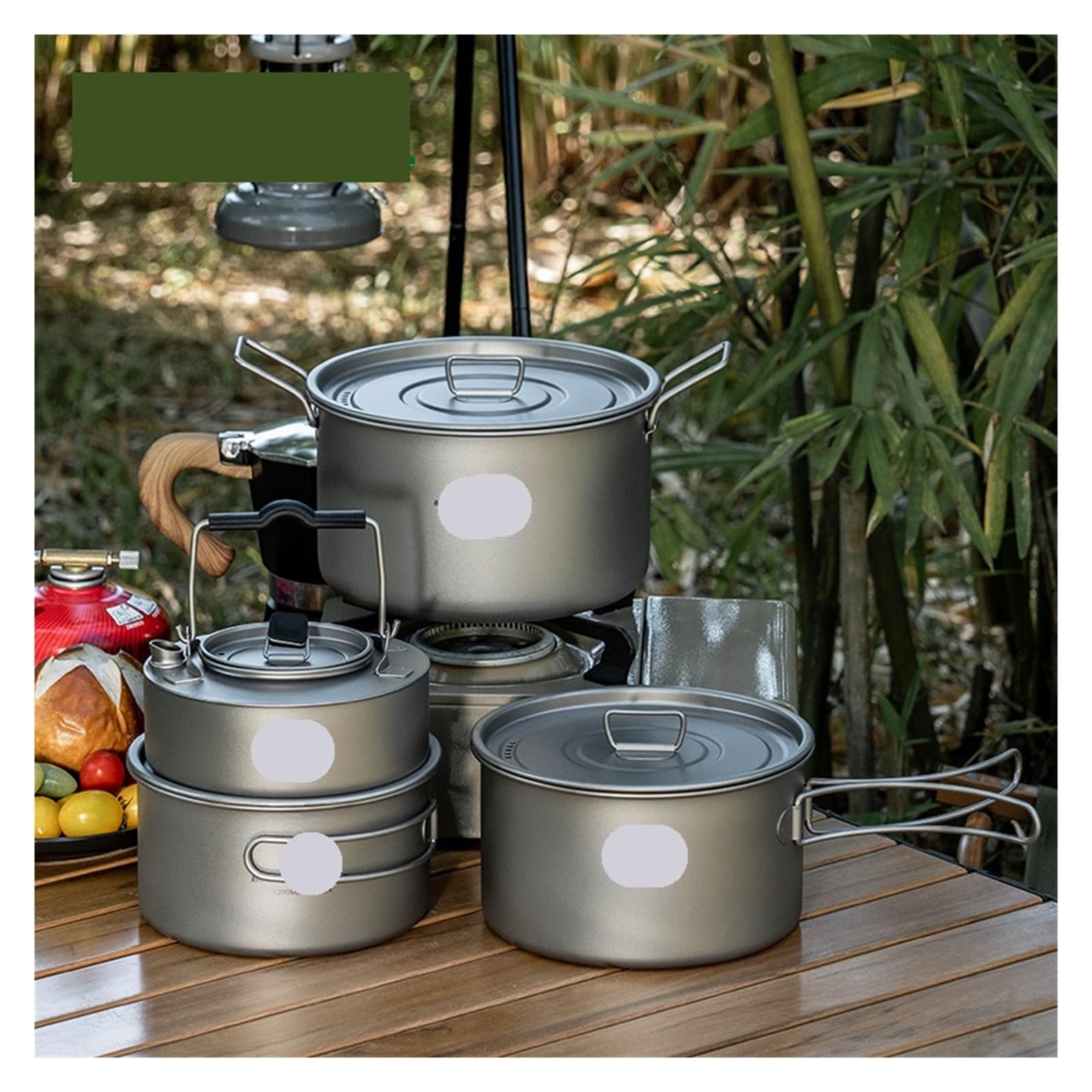 Generico Set da Cucina Portatile for Esterni Leggero con Zaino in Spalla, Compatibile for l'escursionismo, Il Trekking, la Pesca al Picnic
