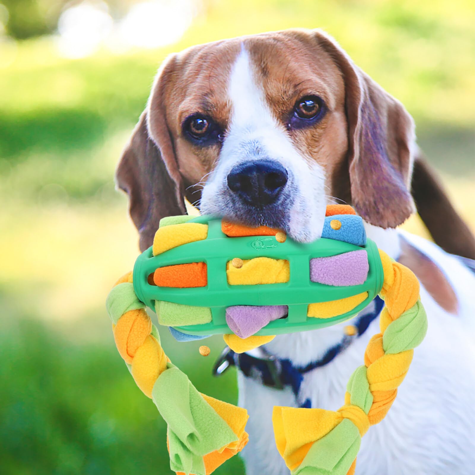 POPETPOP Interaktiver Schnüffelball für Hunde aus TPR Futterausgabe für Leckerli Welpen und Hunde Spielzeug