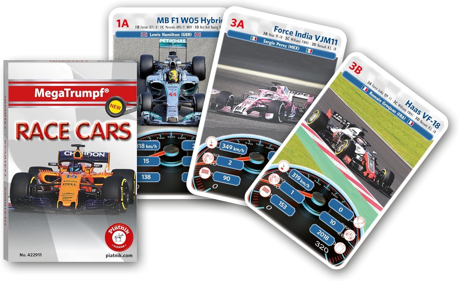 Piatnik 4229 "Mega Trumpf - Formuła 1" Quartet Game