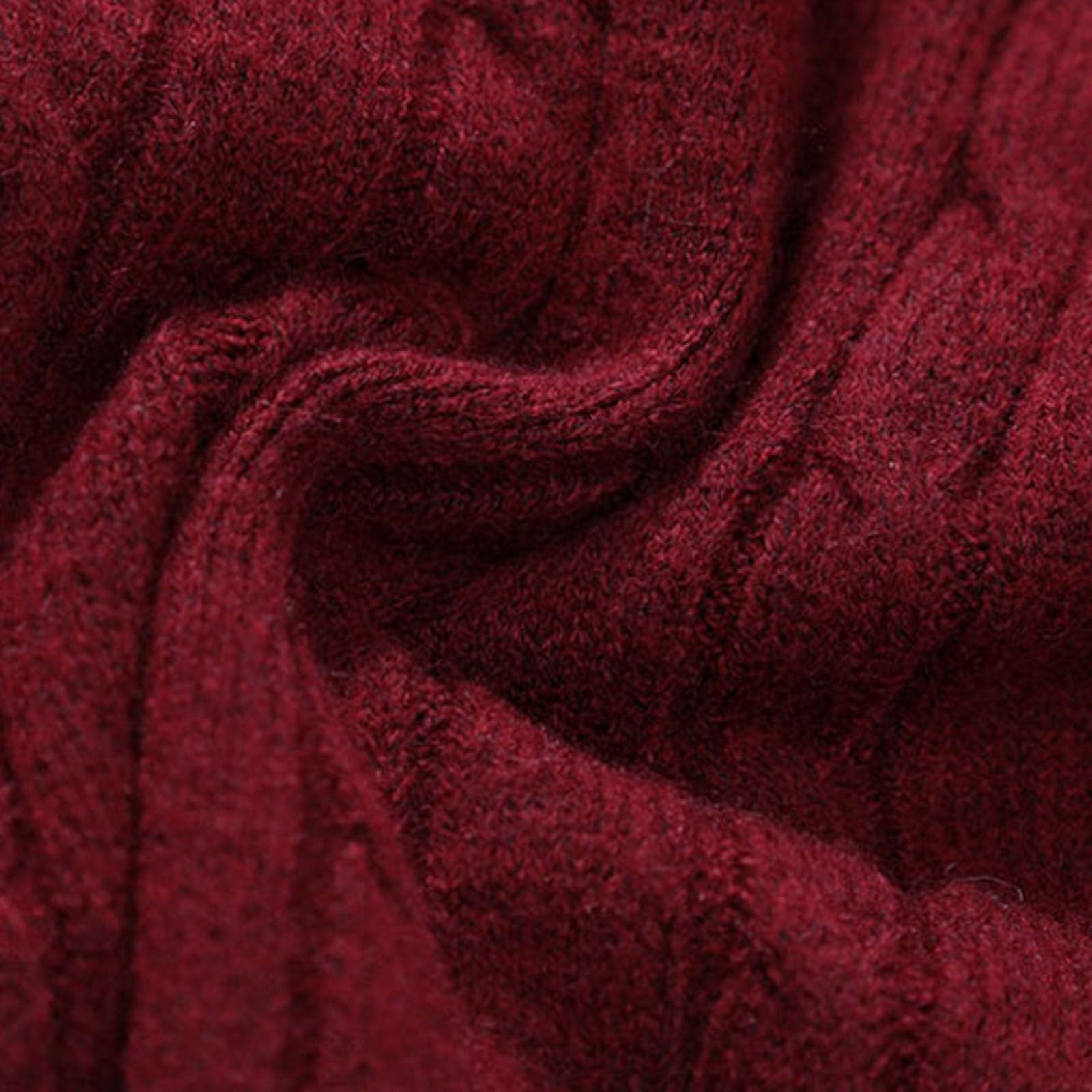 Suéter de punto grueso, abrigo de cuello redondo de moda, jersey de gran tamaño, suave, cálido, mezcla de invierno, ropa informal cómoda.