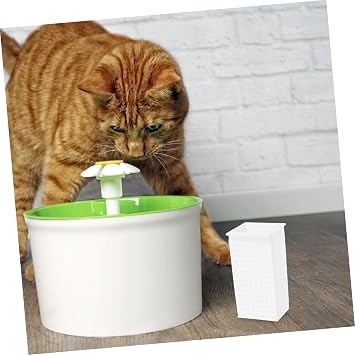 Pet Water Fountain Filter Box for Cats, Abs Reusable Replacement Filter with High-efficiency Filtration, Removes Particles and Odours for Cat Drinking Fountains