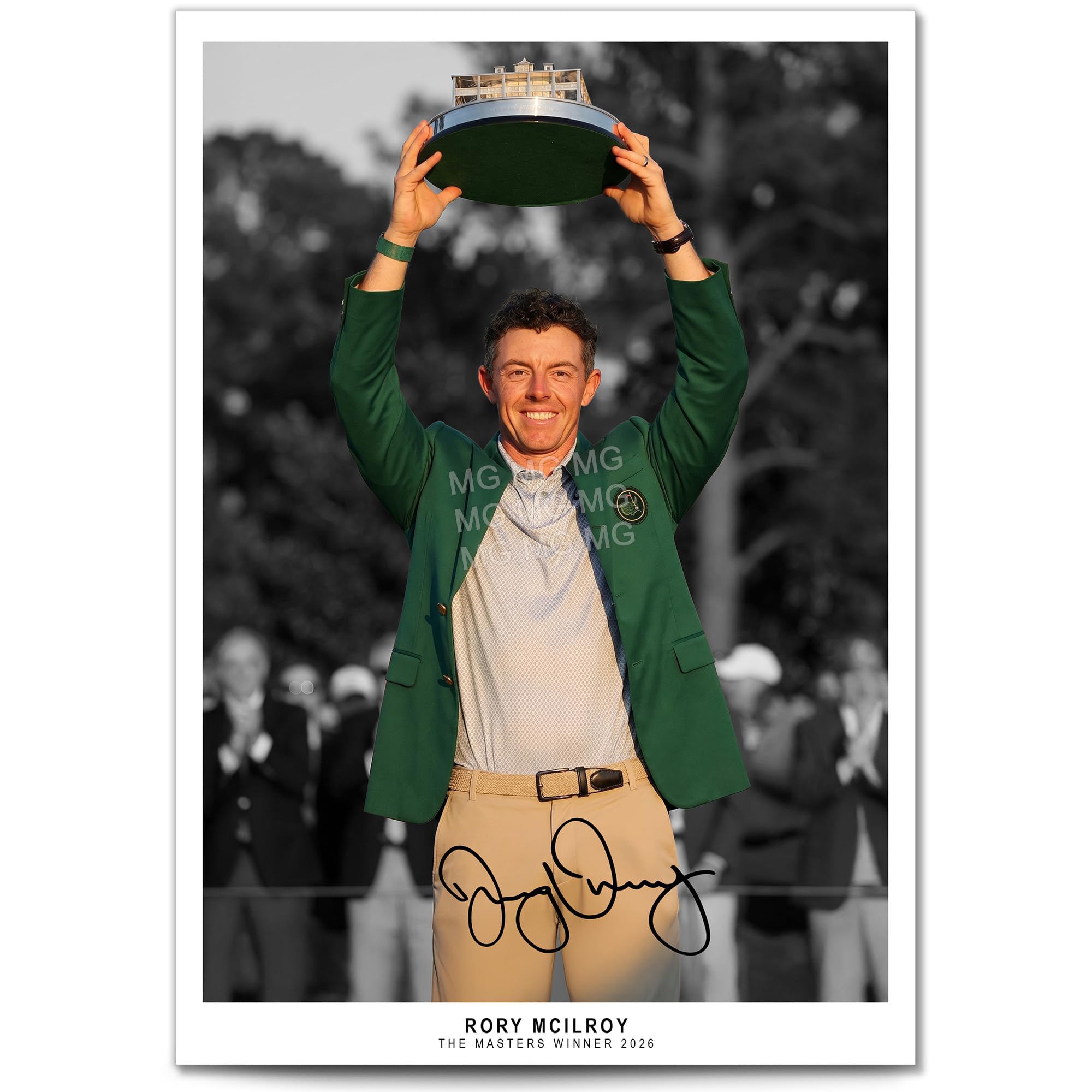 Rory McIlroy Masters Winner 2026 Signed Photo Poster A4/A3 Print Framed Autograph Gift Golf Memorabilia Northern Ireland (2026, A4 Print (Unframed))
