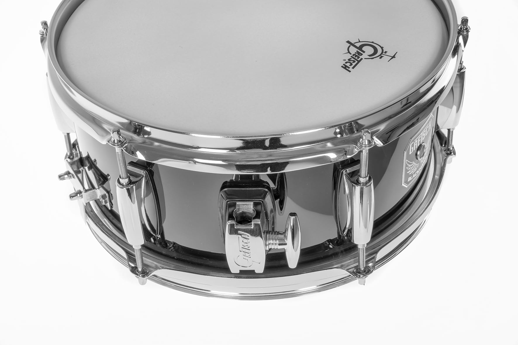 Gretsch SD Snare Drum - Black Hawk Mighty Mini - Full Range - fusto in pioppo a 7 strati - hardware cromata - nero - 12"x5,5" - BH-5512-BK