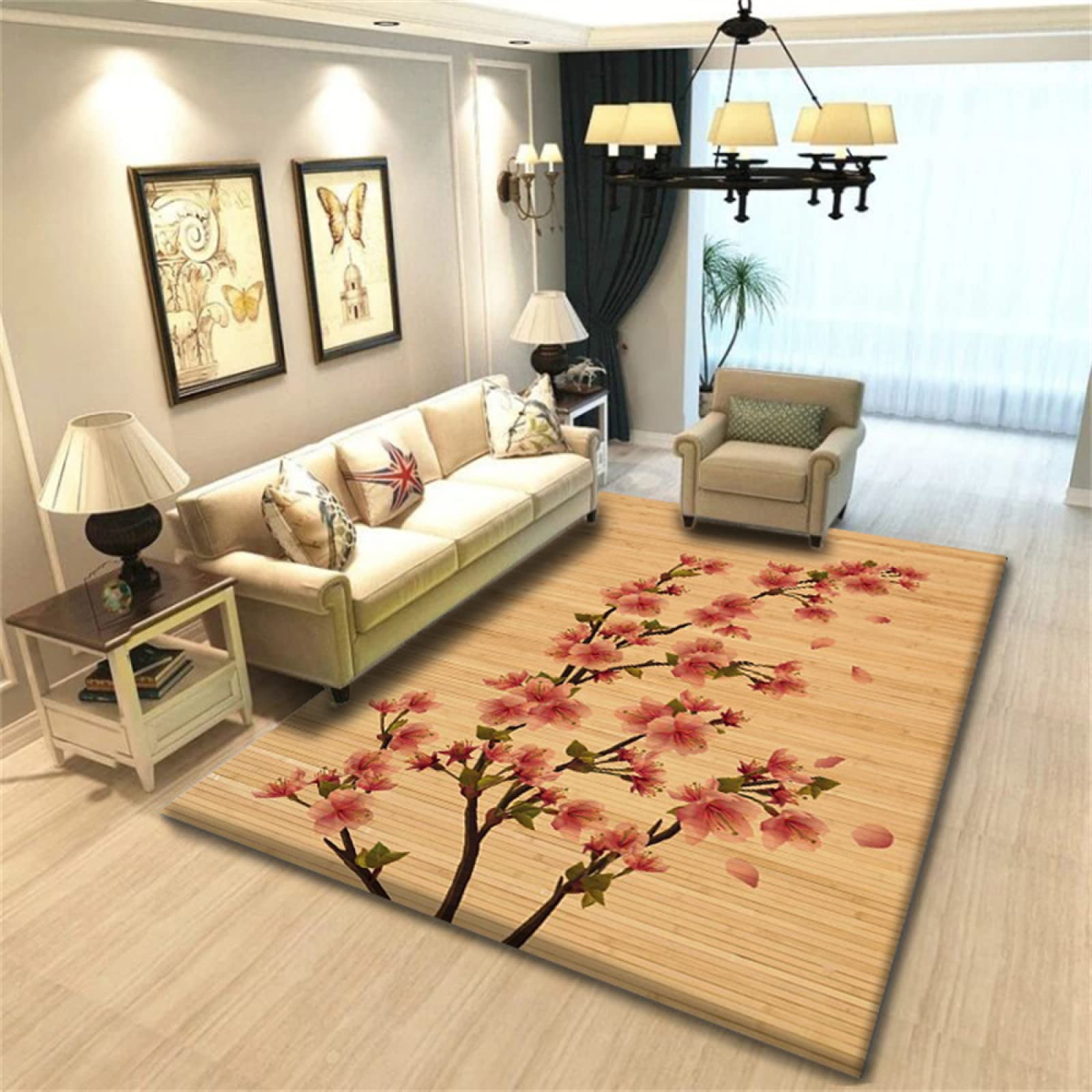 Tapis de décoration de salon de style chinois pour un intérieur raffiné
