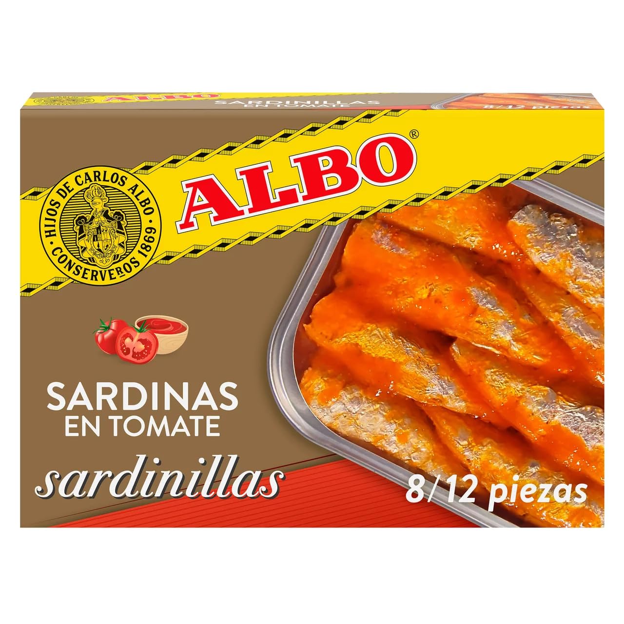 ALBO Sardine in Tomatensauce 105 g. 9er-Pack