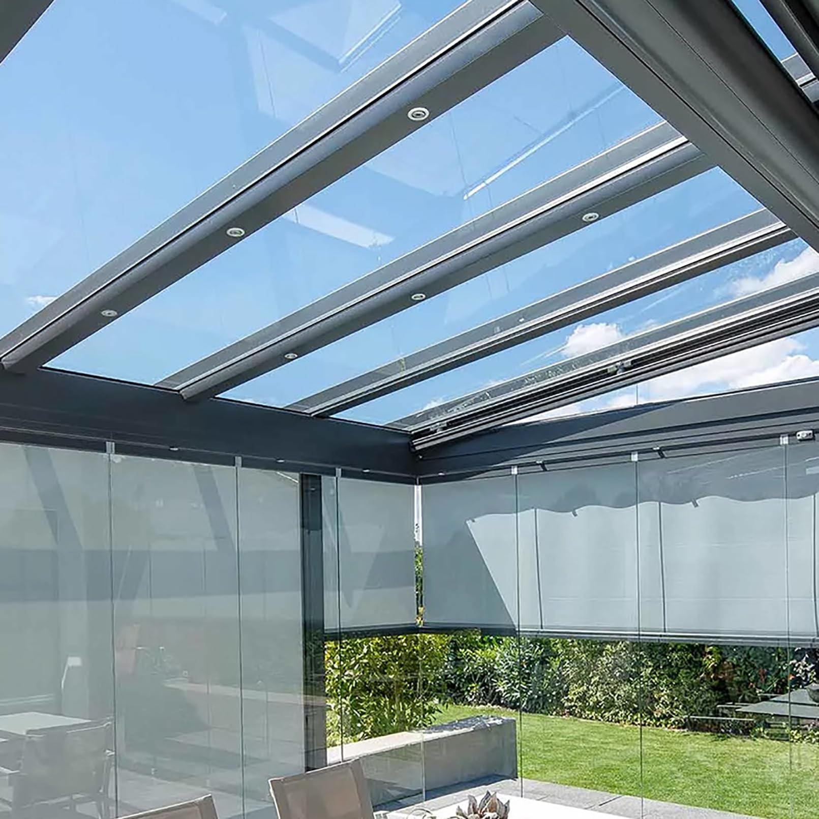 SARKEY Placas De Policarbonato Transparente, Hoja Acrílico 1mm, Toldo Tejados De Plastico, Marquesinas Exterior para Puertas Ventanas, para Invernaderos Jardines Garaje(1.82x10m/5.97x32.8ft)