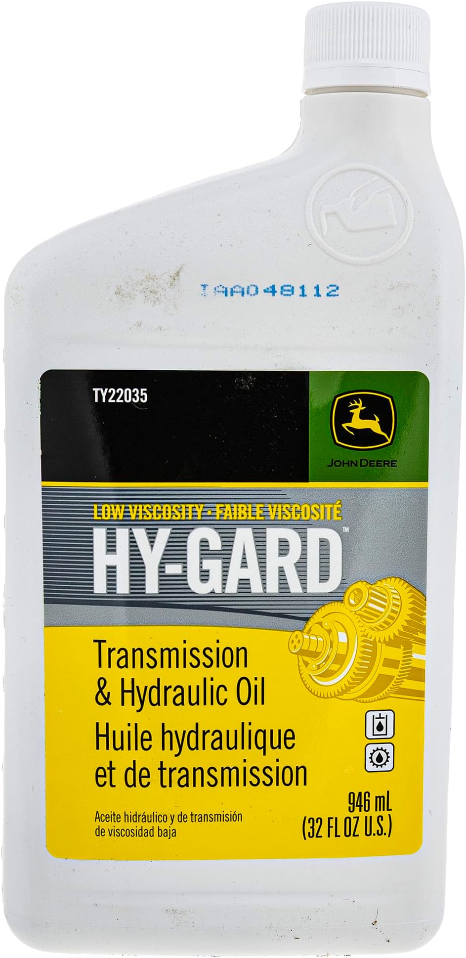 John Deere Original Equipment Hy-Gard 32 oz. Transmission & Hydraulic Oil #TY22035