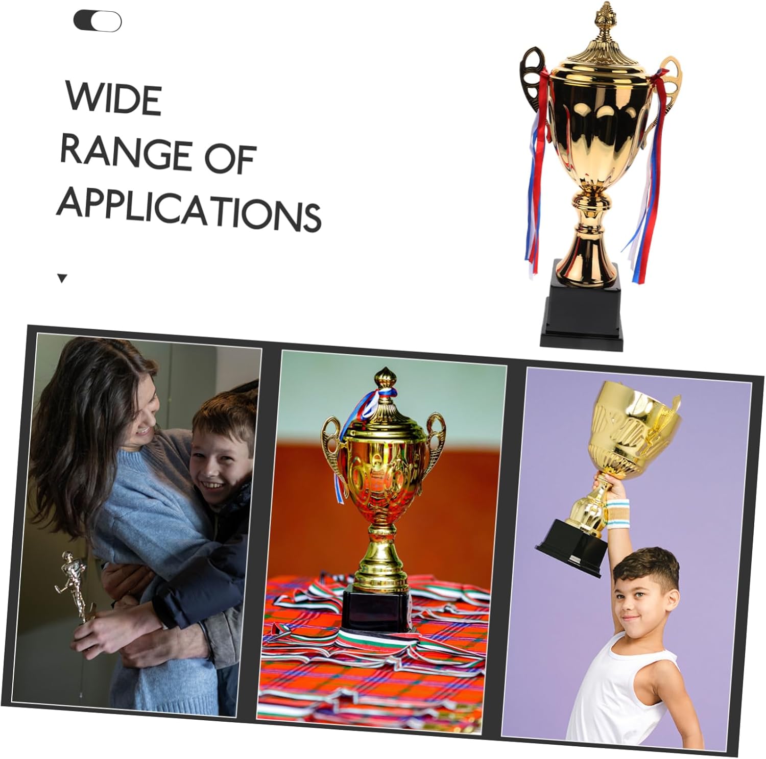 HANABASS Match Trophy Metal Championship Award Sports Competition Cup Great Trophy for Ceremony