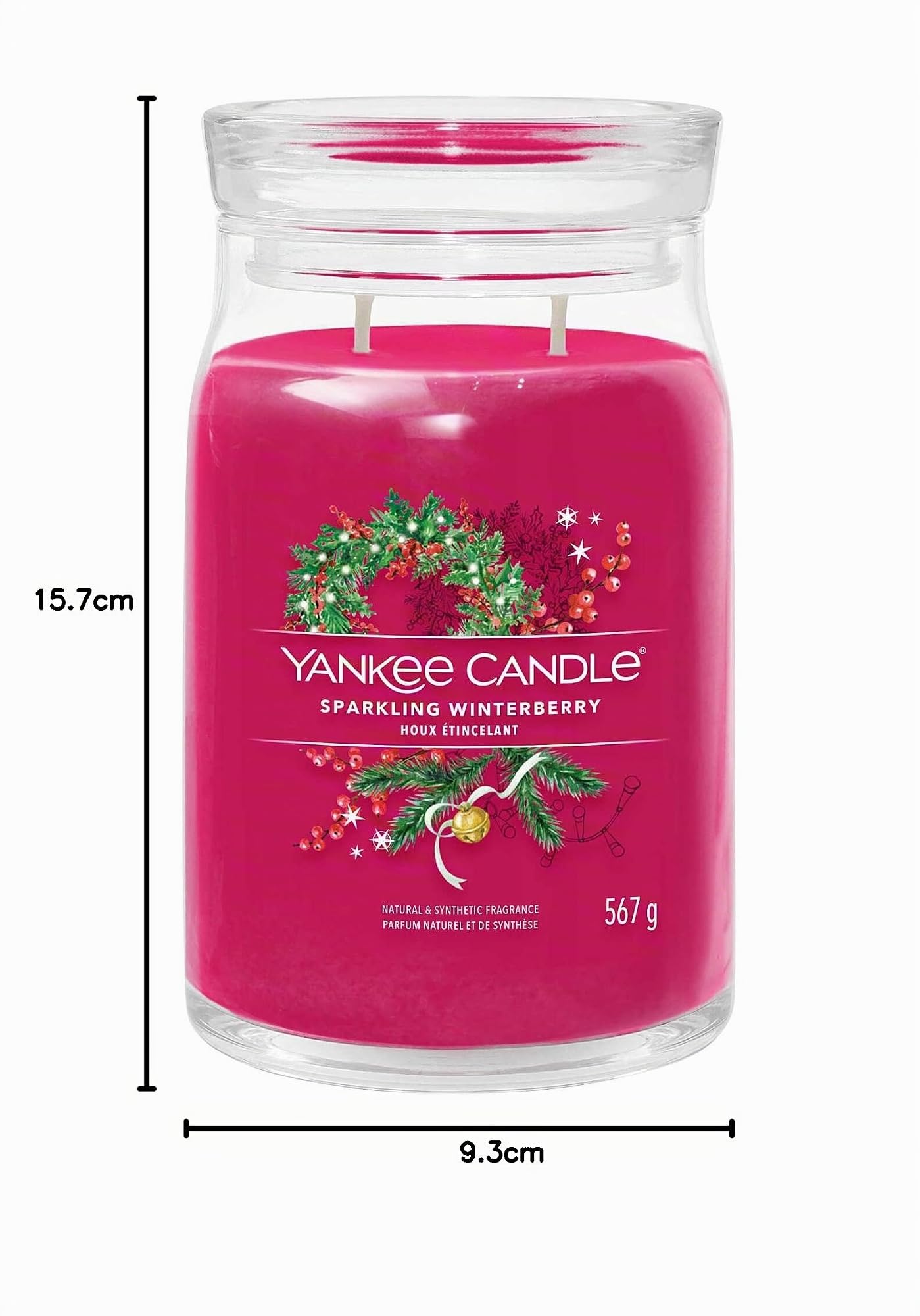 Yankee Candle Grande jarre pétillante Winterberry