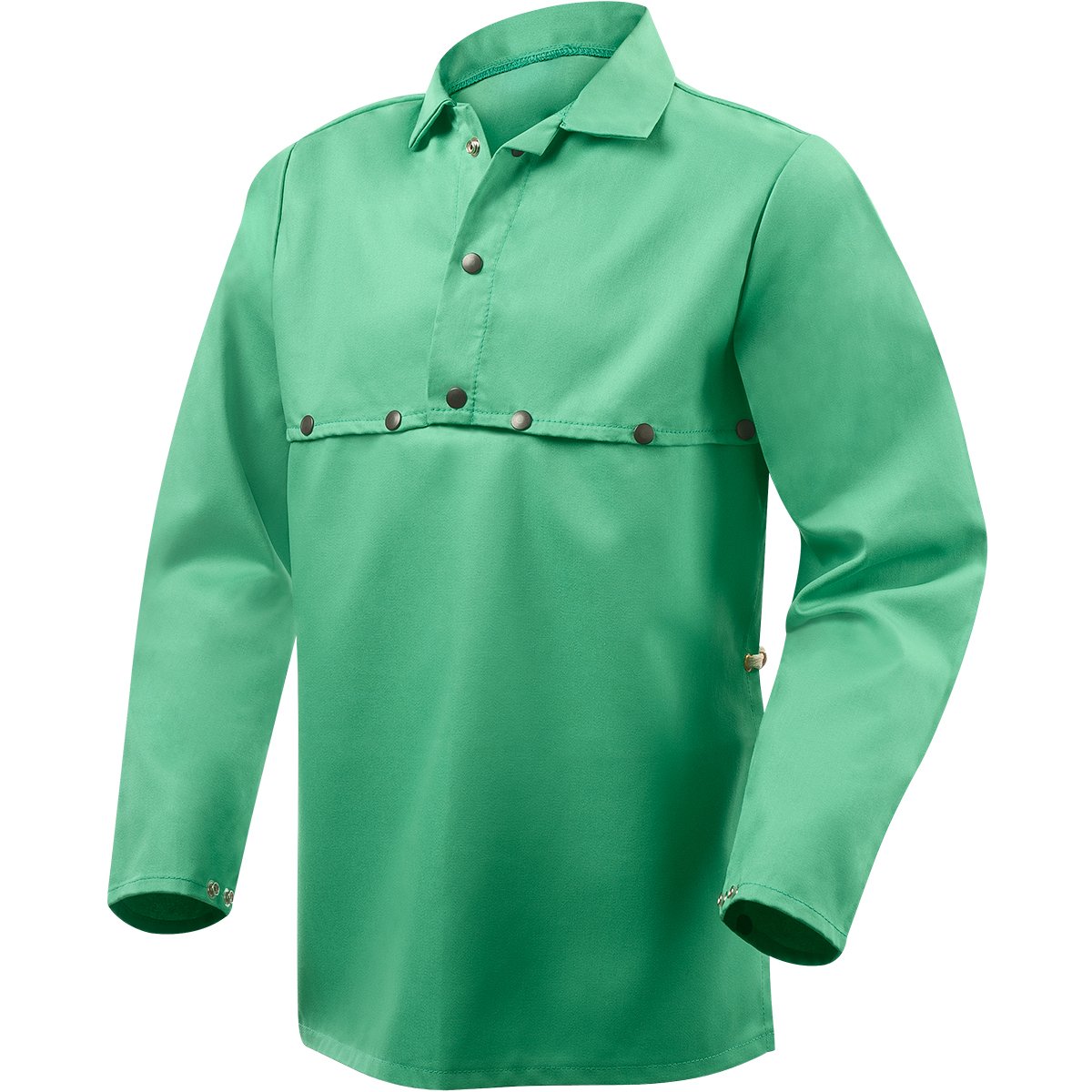 Steiner 1033-4X Cape Sleeve with 19-Inch Bib, Weldlite Green 9.5-Ounce Flame Retardant Cotton, 4X-Large