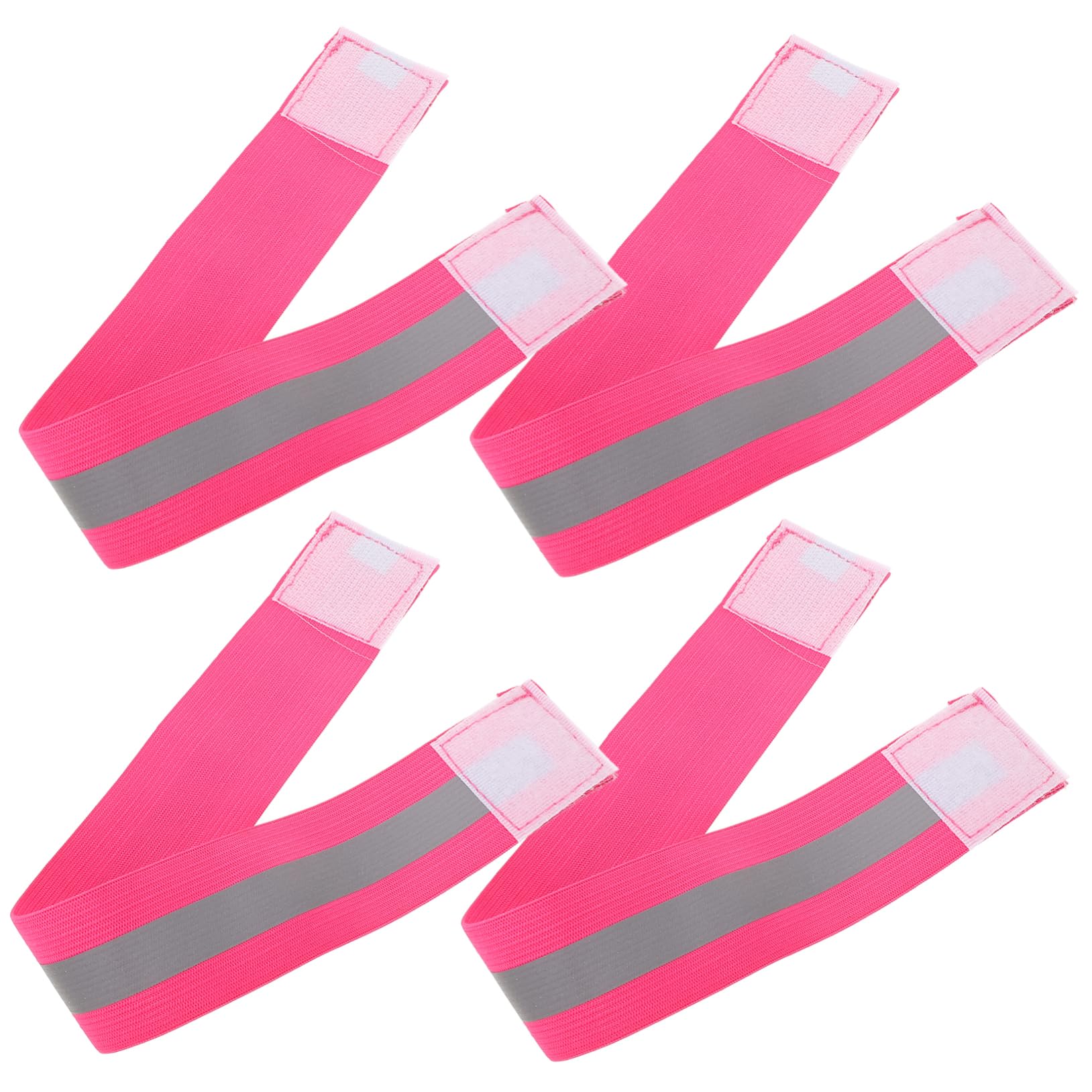 ifundom 4Pcs Safety Reflective Bands for Night Running High Visibility Elastic Running Strap Noticeable Reflective Gear for Jogging Exercising Durable Convenient Design