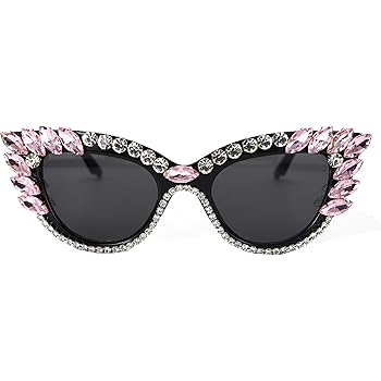 rhinestone swarovski crystal retro cat eye sunglasses