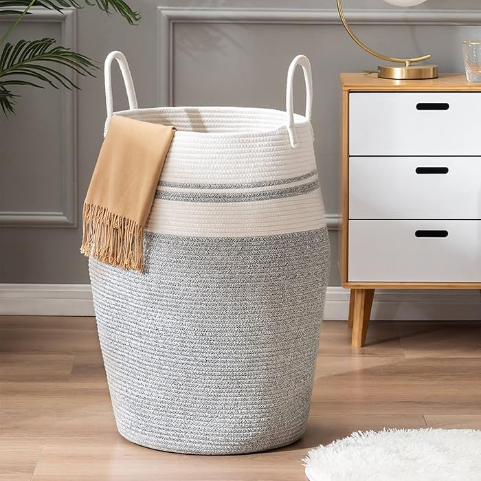 Buy YOUDENOVA 105L Extra Large Woven Laundry Hamper Basket with Heavy