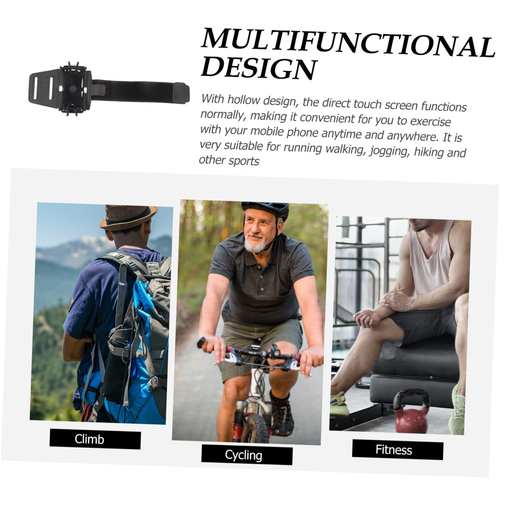 jojofuny 3pezzi Phone Arm Band Supporto Mobile Per Sport All Aria Aperta Compatibile Con Cellulari e Smartphone Per Corsa e Ciclismo