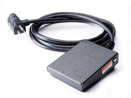 Miniatura 4 de LEM Productos 17811 Big Bite # 22 1HP Picadora de carne eléctrica de acero inoxidable y productos 724 Interruptor de pie, negro