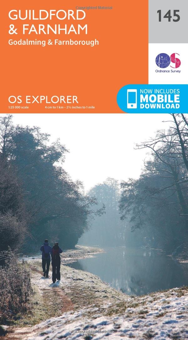 Ordnance Survey Explorer Map 145 Guildford And Farnham - Outdoor Action
