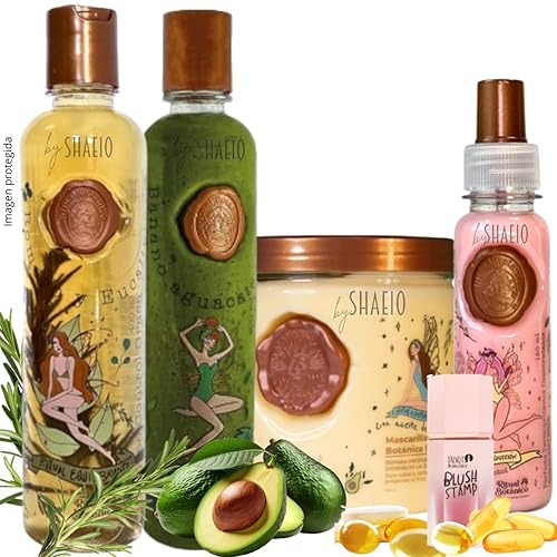 RITUAL BOTANICO Kit Crecimiento Acelerado y Reparación S.O.S. Champú de Romero, Mascarilla para el Cabello con Colageno, Acondicionador Intensivo