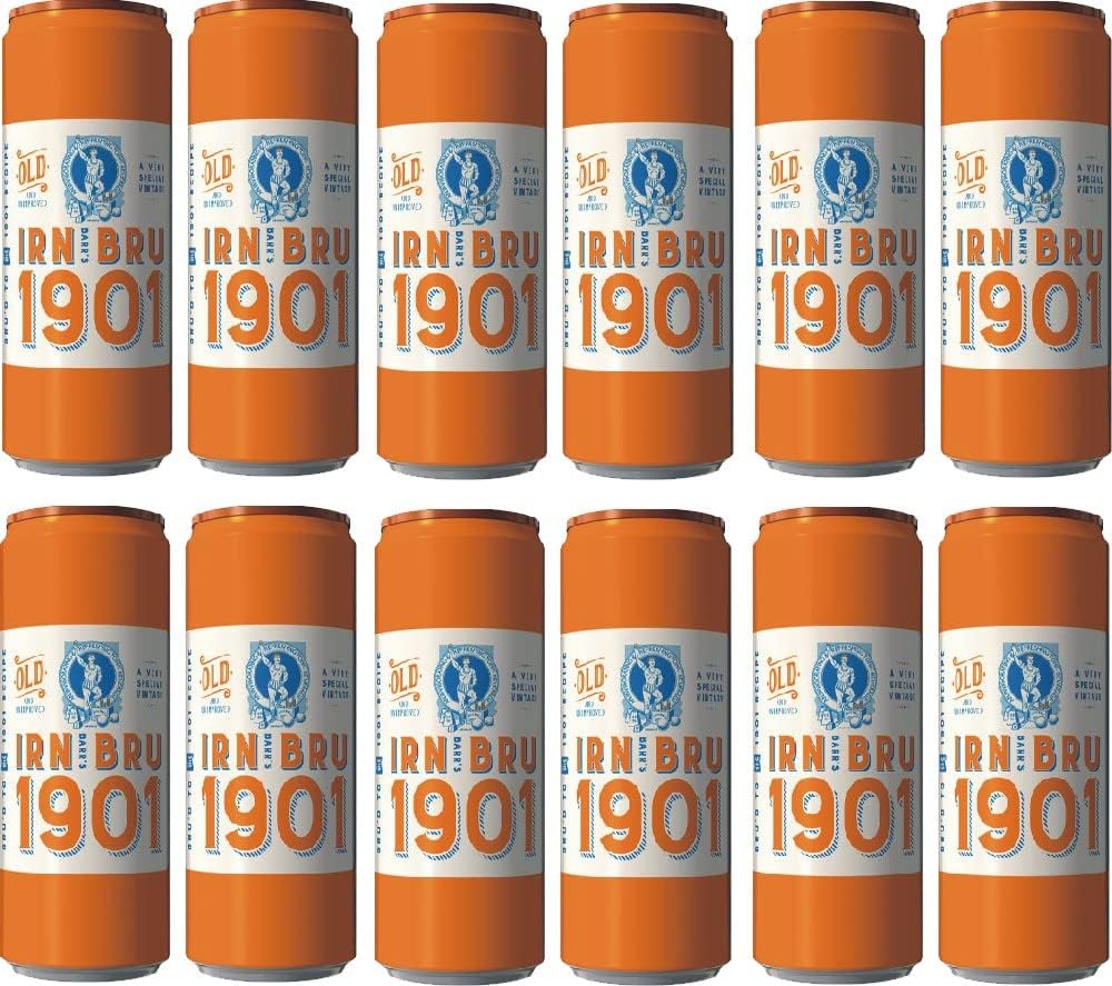 IRNBRU 1901 Can Pack of 12 x 330 ml Taste The First Ever IRNBRU Recipe, A Very Special Vintage