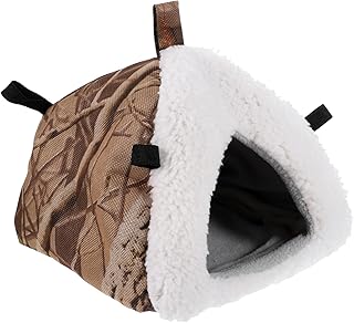 BCOATH Casa Resistente Esconderijo De Hamster Cabana De Hamster Quente Cabana De Hamster Pequena Cabana De Hamster Chinchila Acessório Ninho De Hamster Rede Cama