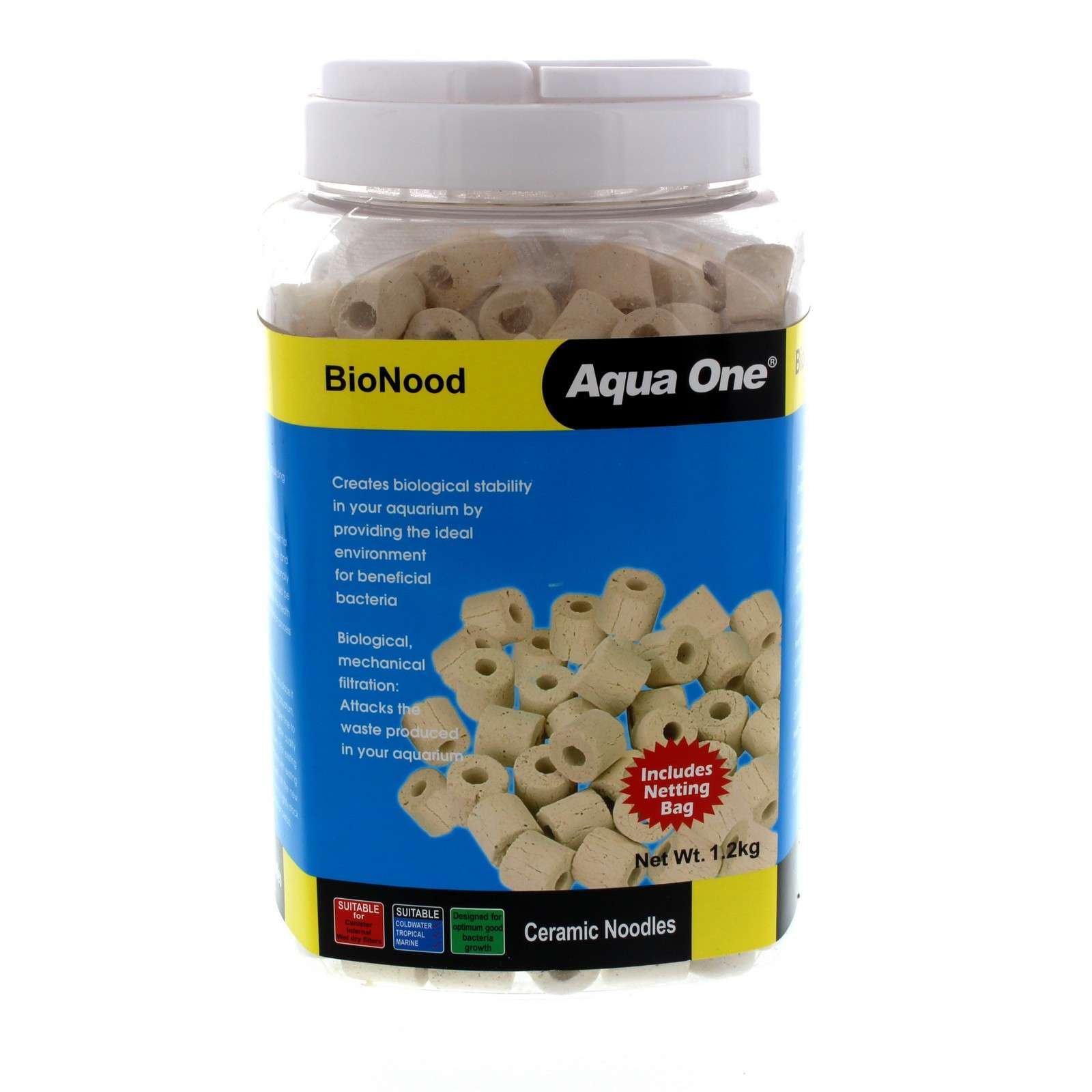 Aqua One 250g Ceramic Noodle Biological Filter Media for Bacteria - Image 4