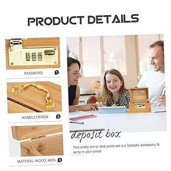 Amazon.co.jp: 箱 お金 箱 鍵付き レトロ ギフト 旅行 大人 貯金