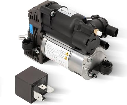 Air Suspension Compressor Pump Compatible with Mercedes GL-Class X166 GL 350 GL450 GL500 GL550, M-Class W166 ML250 ML 350, A1663200104 A1663200204 1663200104 1663200204