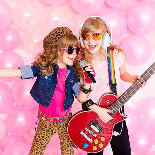 Miniatura 5 de ArtCreativity Juego de micrófonos de juguete para niños de 5.5 pulgadas, 12 unidades, micrófonos de plástico para juegos de simulación para