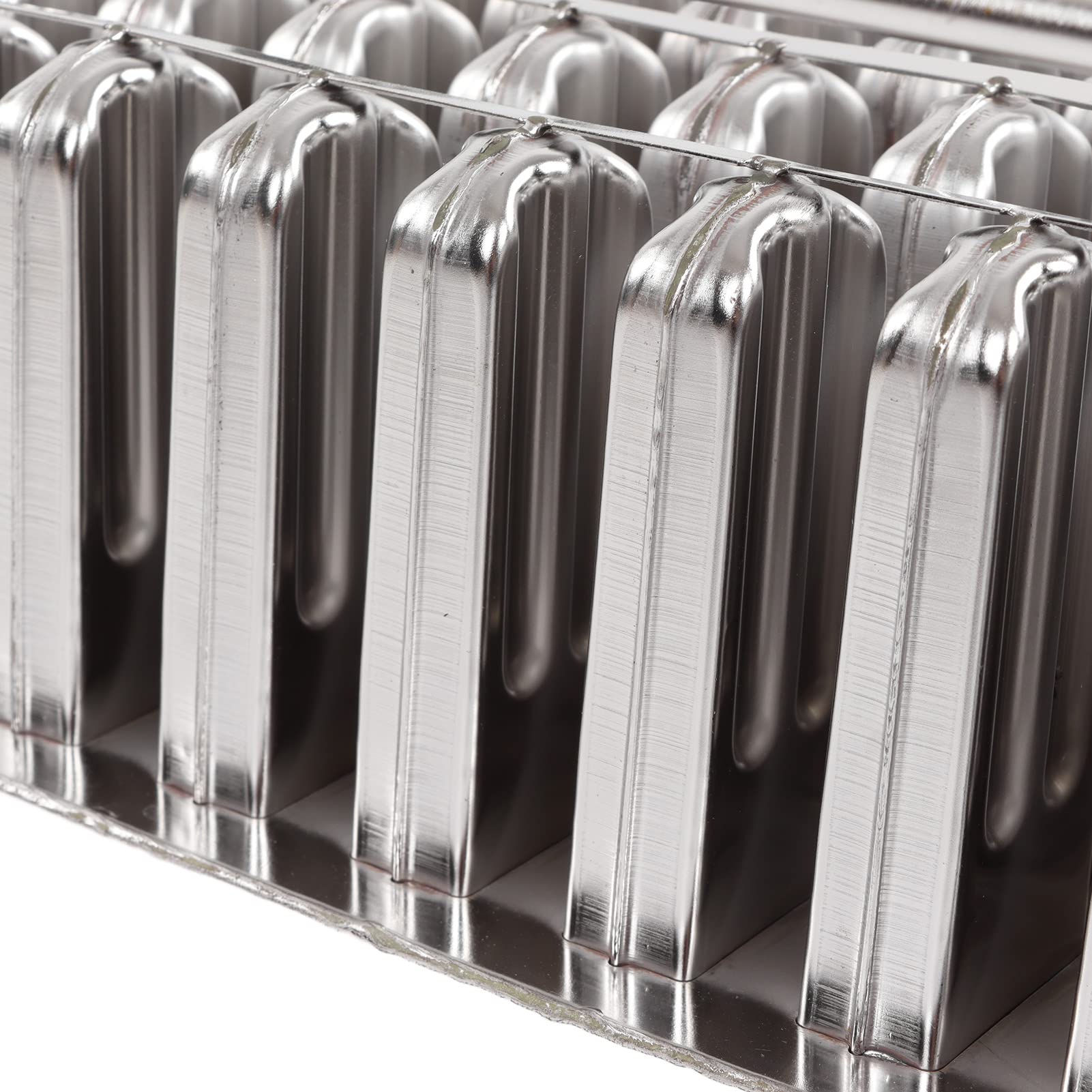 Máquina para Hacer Paletas Acero Inoxidable, Moldes para Paletas Heladas Confiables sin Bpa Molde Barra Hielo Bricolaje 40 Moldes para Paletas Borde Cuadrado Fabricante Helados Congelación Rápida