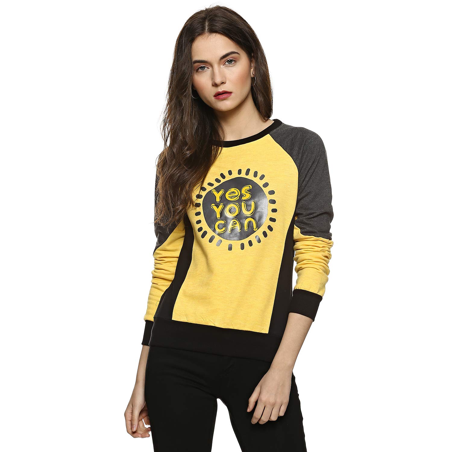 Campus Sutra Women Printed Sweatshirt