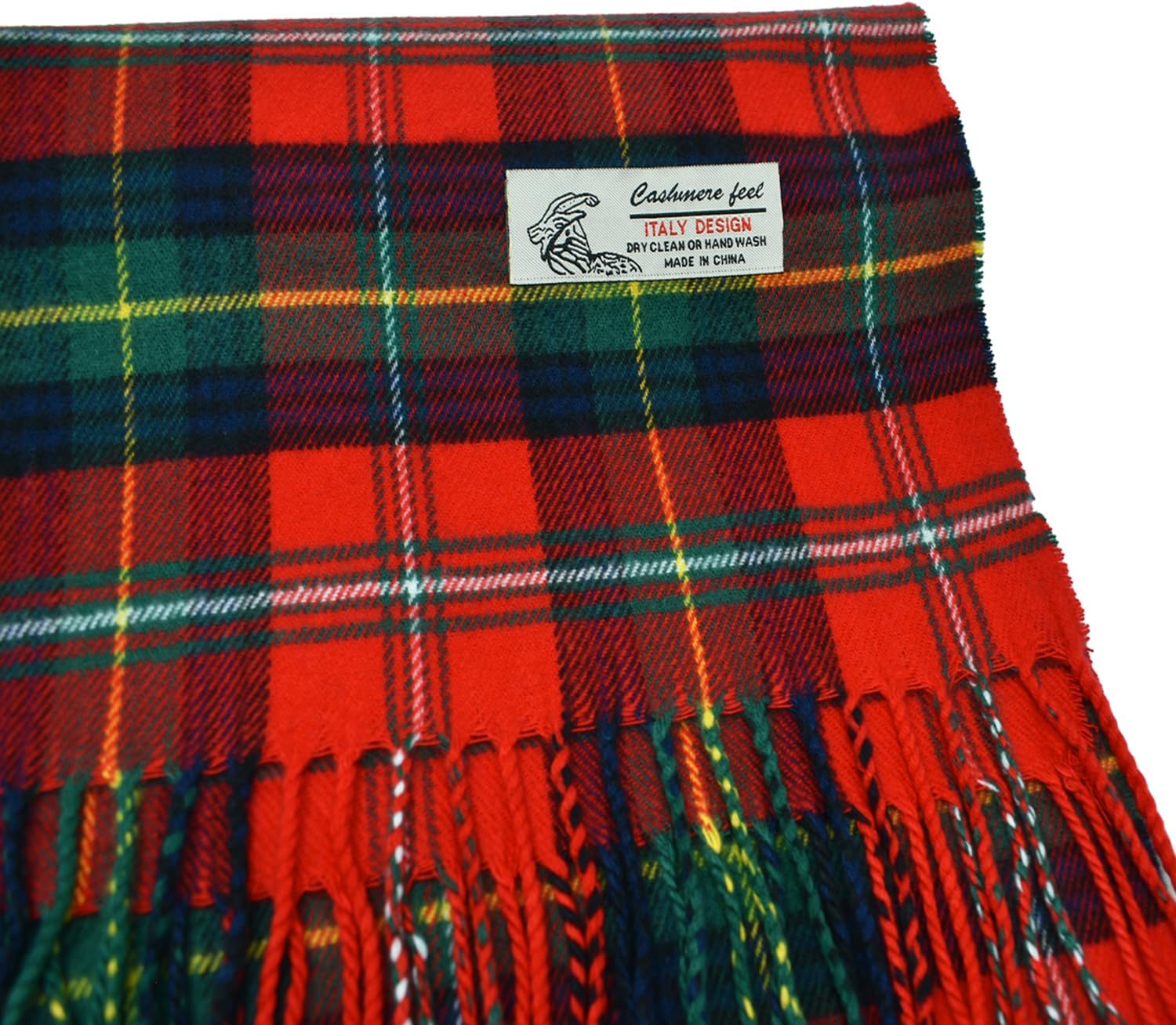 Glory Max Scottish Stewart Tartan Plaid Luxurious Winter Scarf Soft Cashmere Feel 72"x12" - Image 2