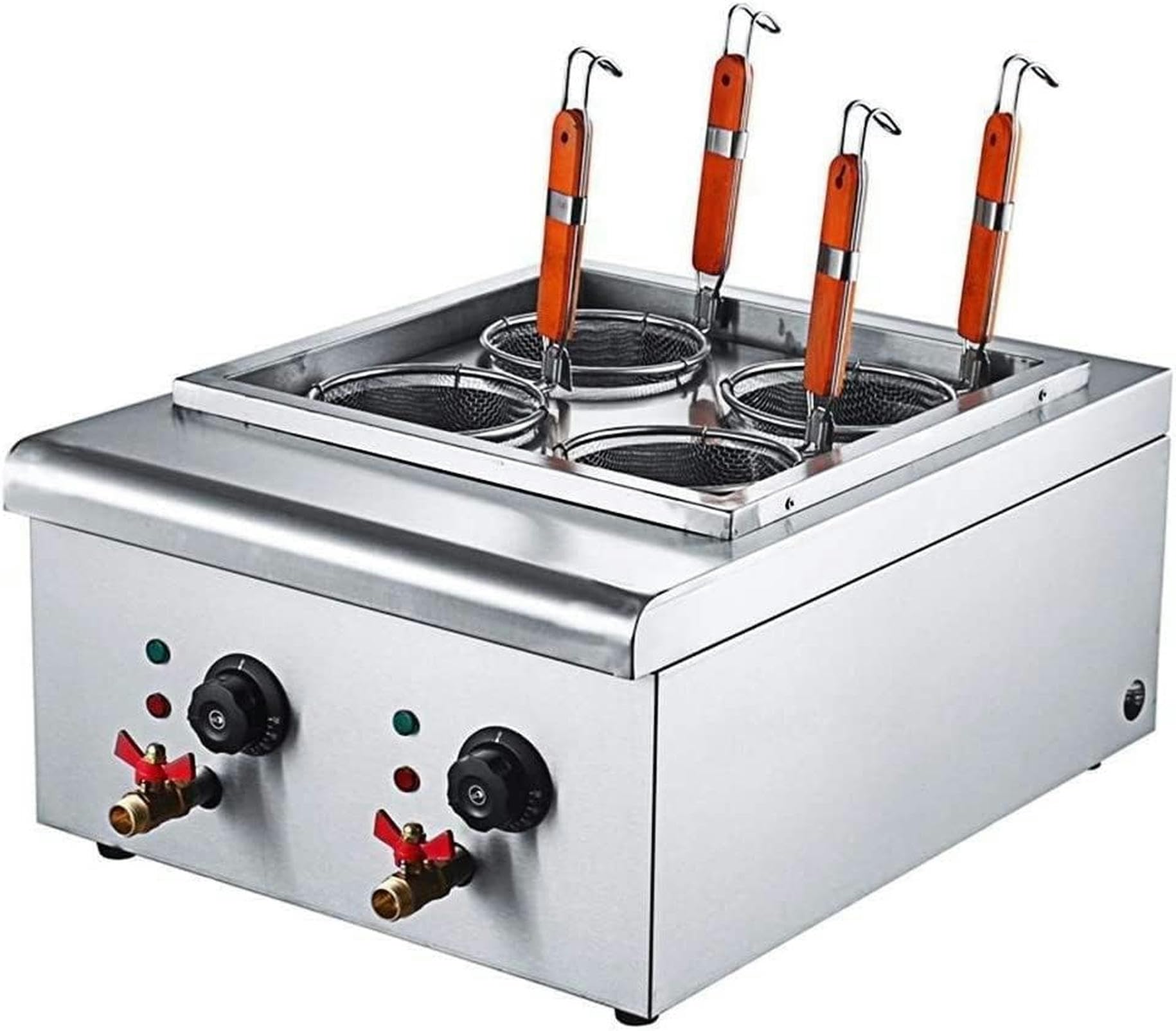 Cuoci-Pasta, pentola per Pasta, Macchina elettrica per Cucinare Spaghetti a 4 Fori, Macchina per Spaghetti in Acciaio Inossidabile