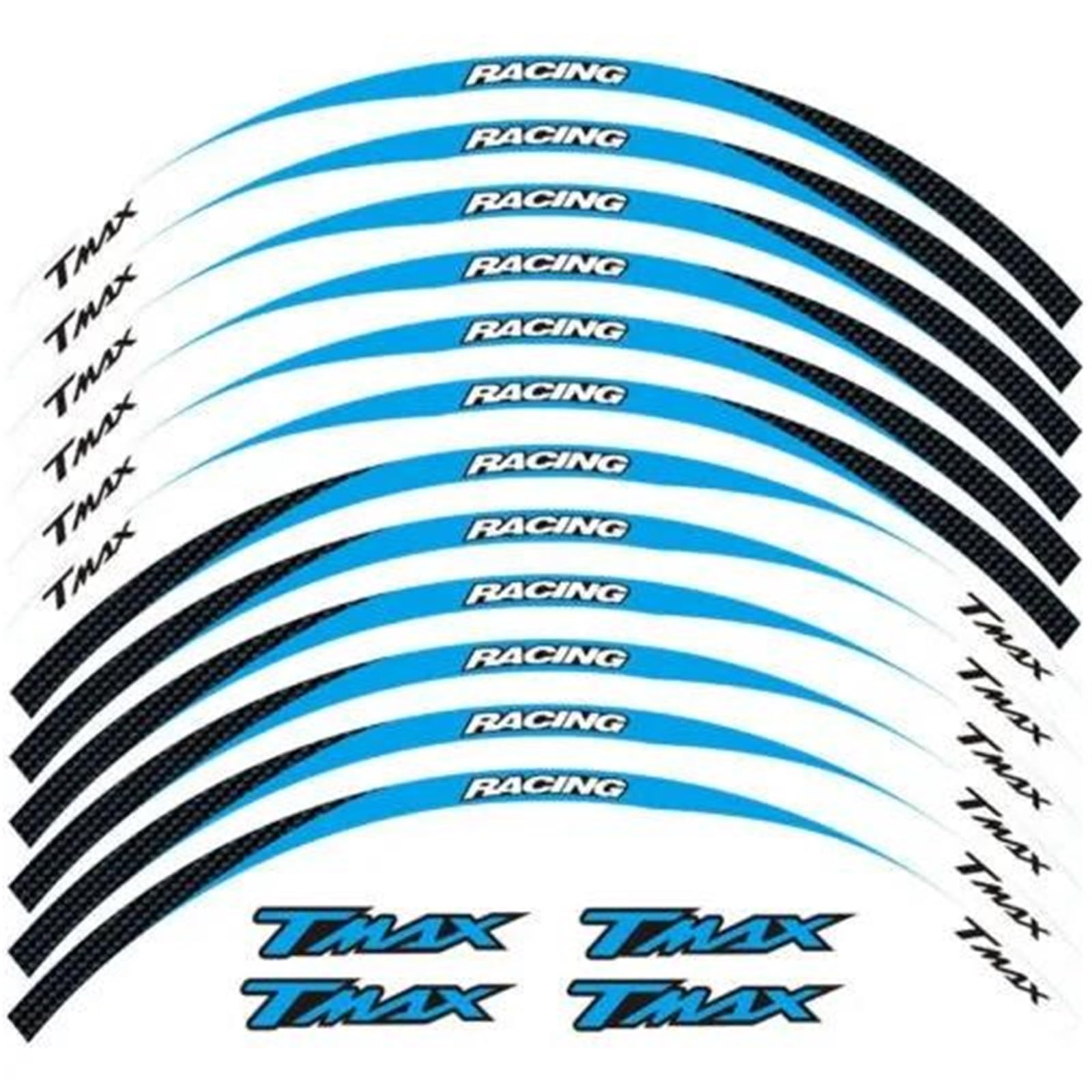 Wheel Stickers Motorcycle Wheel Sticker for TMAX500 TMAX530 TMAX560 TMAX 500 530 560 Decals Reflective Decal Rim Hub Stickers Rim Reflective Decal