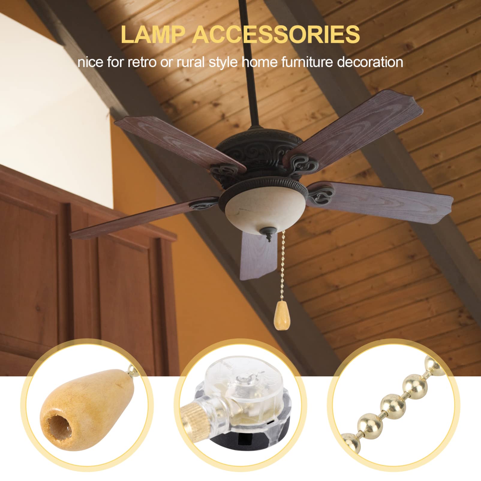 DOITOOL 2 Pezzi Di Interruttori A Tirante Per Ventilatore A Soffitto, 3 Velocità, Colore Verde. Ricambio Per Catena Luce E Ventilatore. Dimensioni 3,6x2,3x2,7cm.