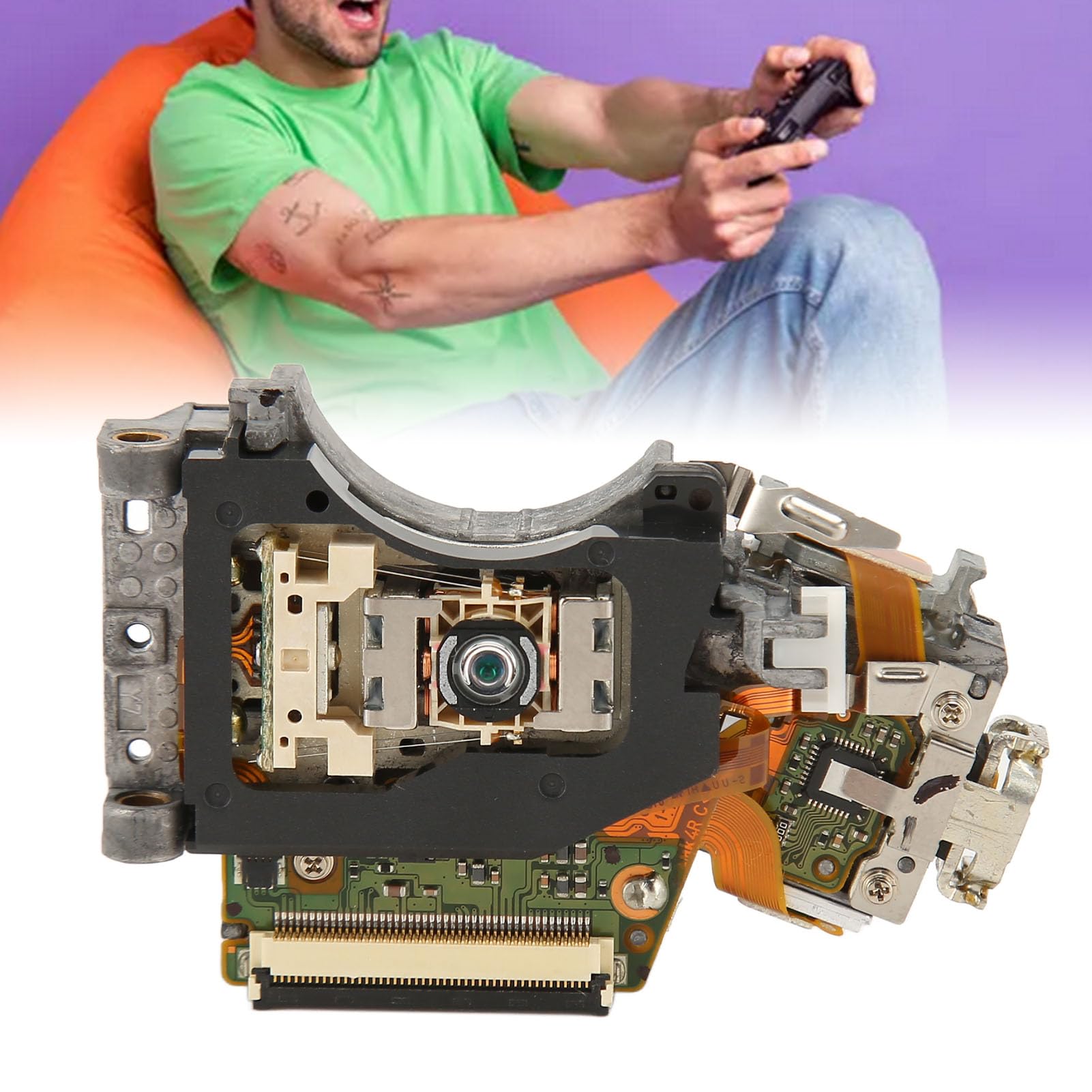 Lente de Unidad óptica de Consola de Juegos, Pieza de Reparación de Repuesto de Unidad de DVD para KES 400A KEM 400AAA, Reemplazo del Módulo de Placa LaserLens de Unidad de