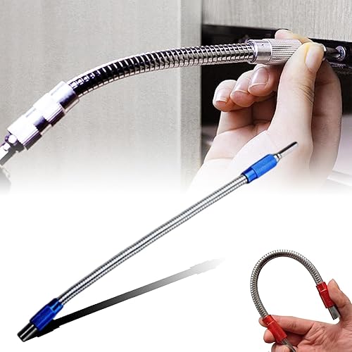 Miniatura 7 de Soporte universal para puntas de extensión flexible de metal, tubo de extensión flexible, destornillador de impacto de eje flexible de 11.8