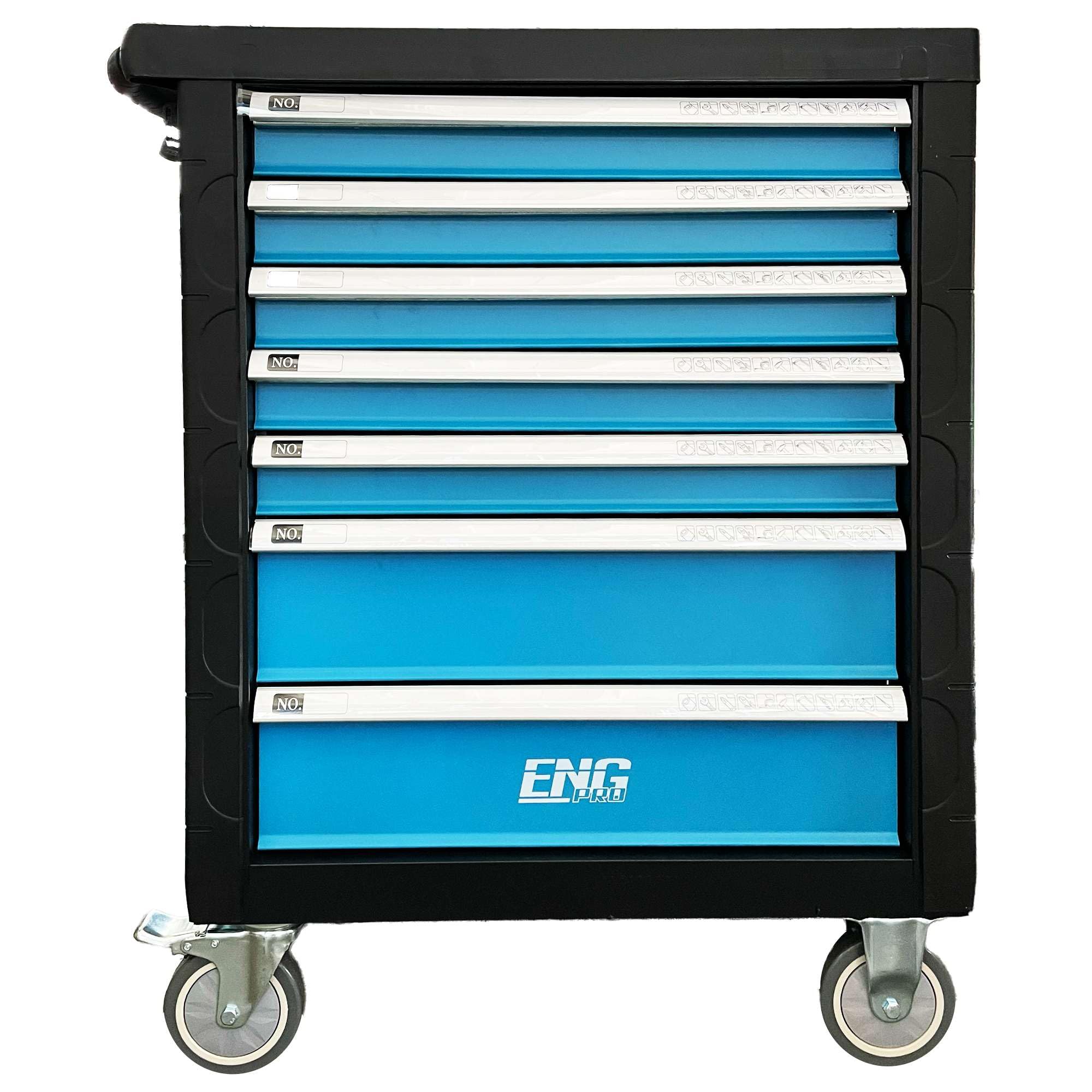 Carrello Porta Attrezzi Officina completo - 7 cassetti con 300 Utensili Inclusi – Cassettiera Professionale