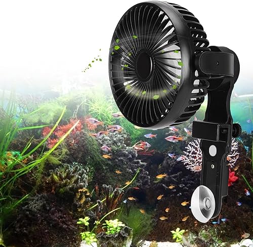 Miniatura 9 de Estink Ventiladores de refrigeración para acuario, ventilador de control automático de temperatura para acuario, ventilador de refrigeración de
