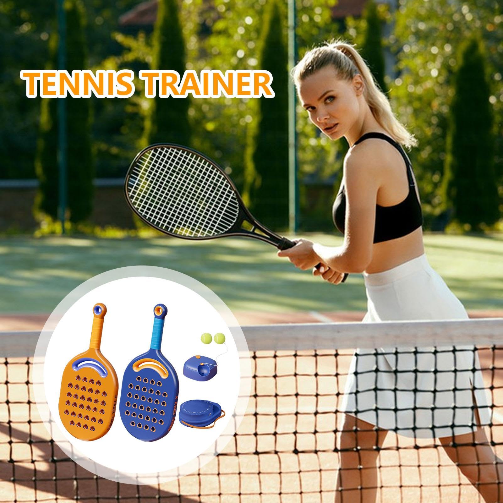 Allenatore di tennis Rebound Ball,Tennistrainer – Allenatore di allenamento solista Rebounder | Attrezzatura per allenamento tennis per adulti e principianti