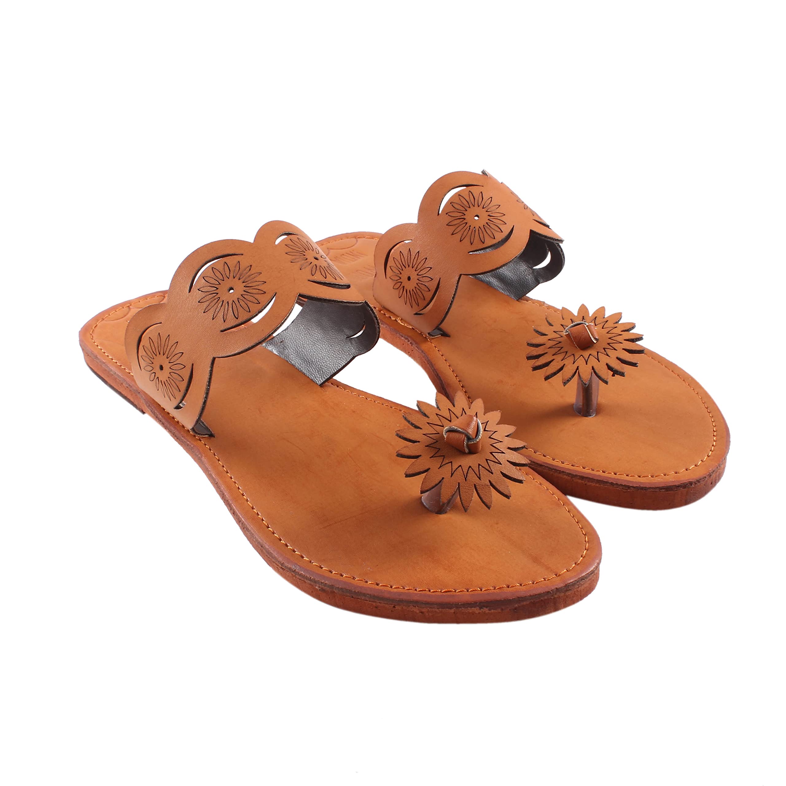 Rajasthani Jaipuri Work Ethnic Women's/Girls Ladies Slipper/Traditional Chappal (Thump, numeric_7)-picture-58