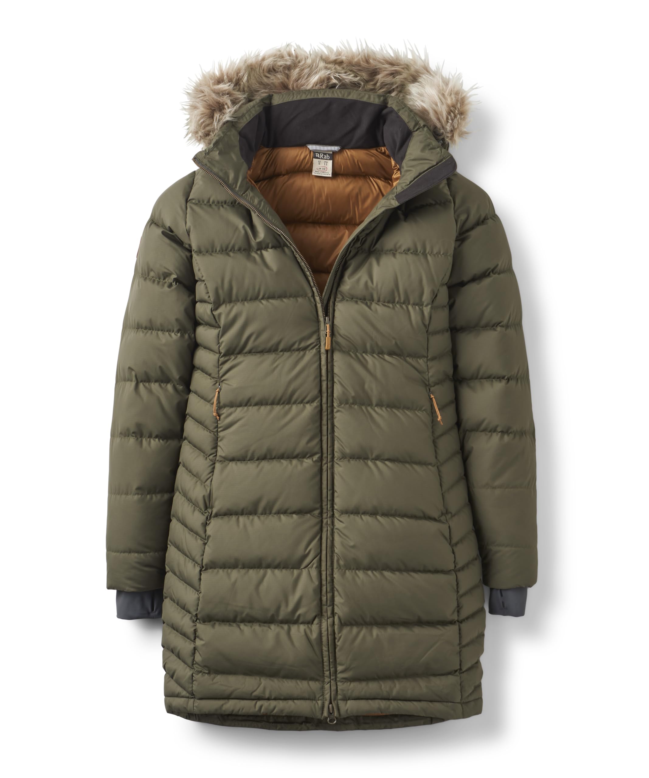 Rab Women's Army Deep Cover Down Parka - Warm Down Coat For Everyday Wear - Small