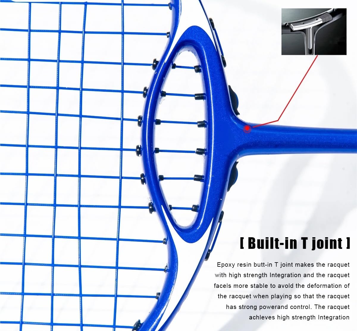 Badminton Set Racchetta da Badminton in Fibra di Carbonio Fino a 32 libbre, Ultraleggera, in e Titanio