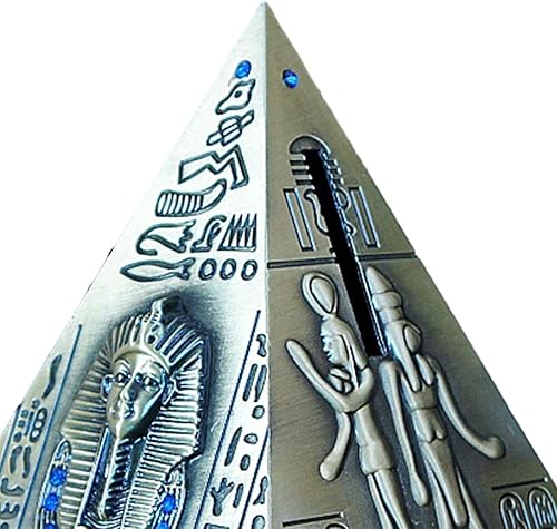 Miniatura 2 de Hucha de pirámide, figuras únicas, decoración del hogar, manualidades, bancos de cambio, adorno de escritorio para boda, fiesta, cumpleaños, bronce