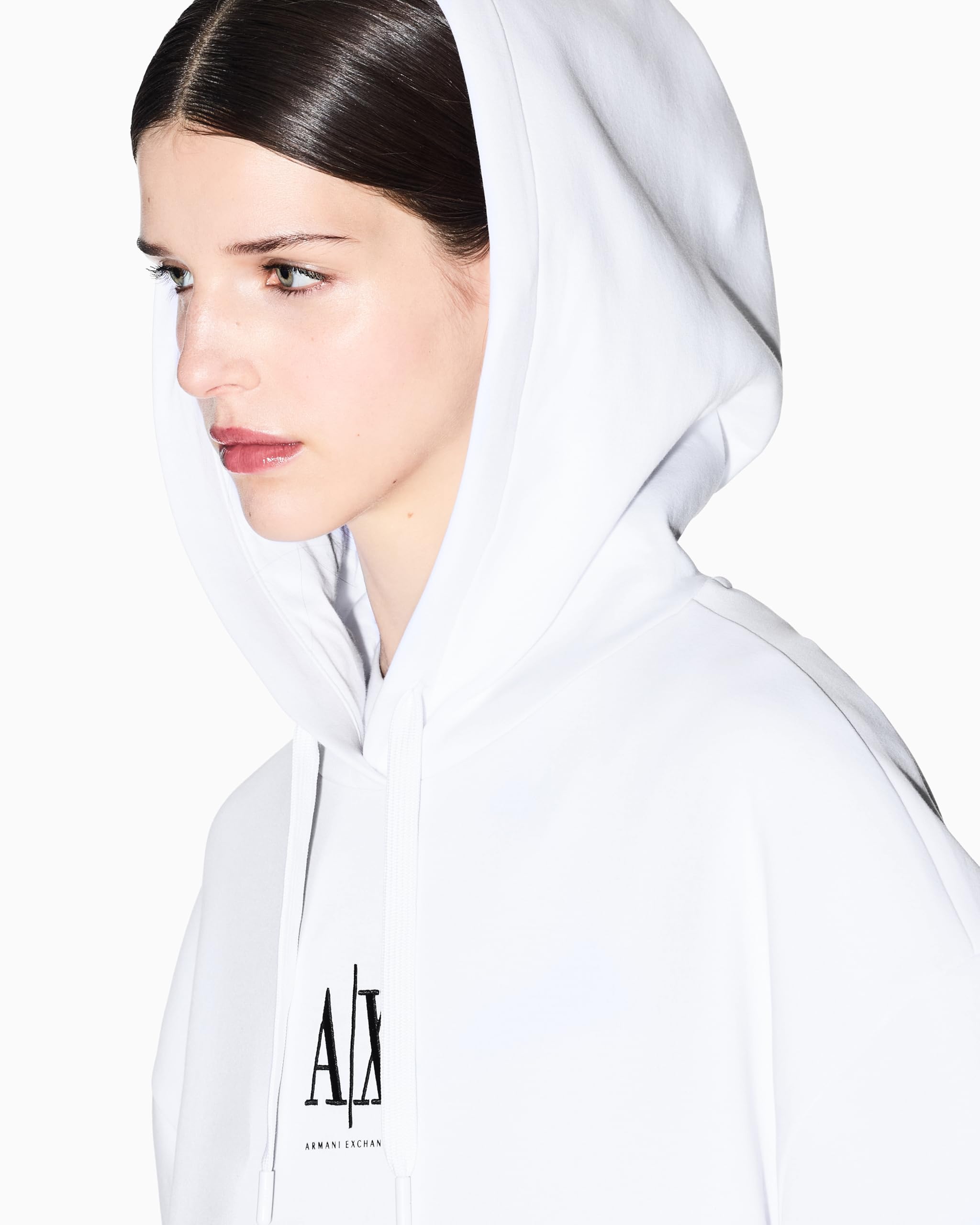 Armani Exchange Icon Project, Embroidered Logo, Hooded Sweatshirt à Capuche Femme (Lot de 1)